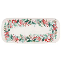 Πιατέλα Ορθογώνια Merry Berry IA0282 40x16cm Multi Maxwell&Williams Πορσελάνη