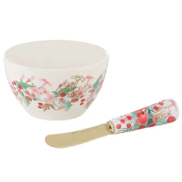 Ντιπάκι Με Μαχαίρι Merry Berry (Σετ 2Τμχ) IA0272 10cm Multi Maxwell&Williams Πορσελάνη
