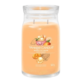 Αρωματικό Κερί Signature Mango Ice Cream Large 1632326E 9,3x15,7cm Orange Yankee Candle