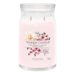 Αρωματικό Κερί Signature Pink Cherry & Vanilla Large 1629986E 9,3x15,7cm Powder Pink Yankee Candle
