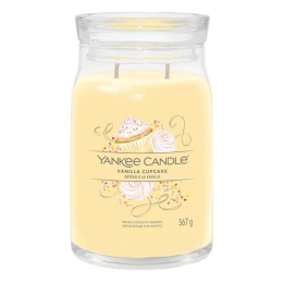 Αρωματικό Κερί Signature Vanilla Cupcake Large 1629969E 9,3x15,7cm Yellow Yankee Candle