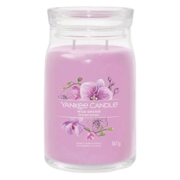 Αρωματικό Κερί Signature Wild Orchid Large 1629979E 9,3x15,7cm Pink Yankee Candle