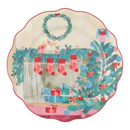 Πιατέλα Christmasville Fireplace ME0026 20cm Multi Maxwell&Williams