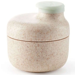 Δοχείο Αποθήκευσης Organic 881541 6,8cm 50ml Cream Lékué Σιλικόνη,Ξύλο