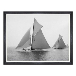 Κάδρο America’s Cup - Wasp And Queen Mab 1897 FA13188 80X60 MindTheGap Οριζόντιοι Ξύλο