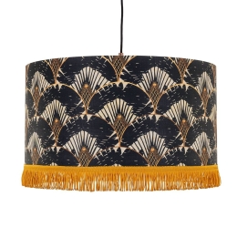 Φωτιστικό Οροφής Ravenala Dark CL50316 55X30Cm MindTheGap Μέταλλο,Ύφασμα