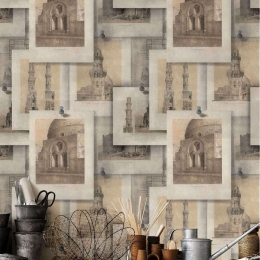 Ταπετσαρία Arabian Monuments WP20073 Brown-Sepia MindTheGap 52x300cm