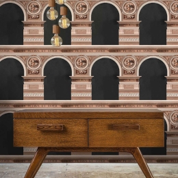 Ταπετσαρία Basilique Copper WP20221 Copper-Taupe-Black MindTheGap 52x300cm
