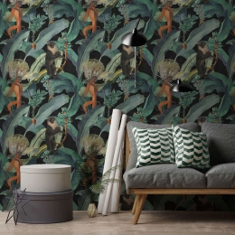 Ταπετσαρία Bermuda WP20162 Green-Orange-Black MindTheGap 52x300cm