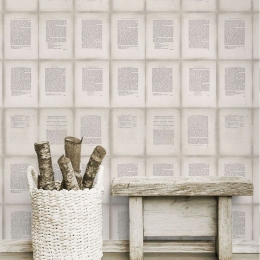 Ταπετσαρία Inside Book Taupe WP20102 Black-White-Brown-Sepia MindTheGap 52x300cm