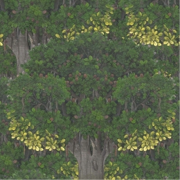 Ταπετσαρία Savage Leaves WP20466 Green-Grey-Yellow MindTheGap 52x300cm