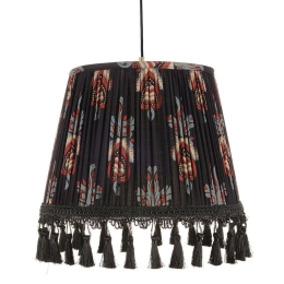 Φωτιστικό Οροφής Floral Crest CL50386 ø35xø45xH30 Black-Multi MindTheGap Μέταλλο,Ύφασμα