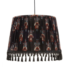 Φωτιστικό Οροφής Floral Crest CL50387 ø45xø55xH35 Black-Multi MindTheGap Μέταλλο,Ύφασμα