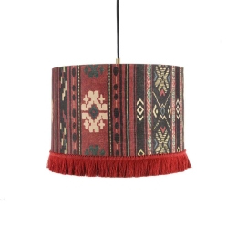 Φωτιστικό Οροφής Heritage CL50374 ø35x22 Red-Multi MindTheGap Μέταλλο,Ύφασμα