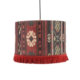 Φωτιστικό Οροφής Heritage CL50379 ø45x28 Red-Multi MindTheGap Μέταλλο,Ύφασμα