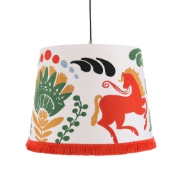 Φωτιστικό Οροφής Horse Parade CL50362 ø35xø45xH30 Orange-Multi MindTheGap Μέταλλο,Ύφασμα