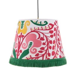Φωτιστικό Οροφής Hungarian Embroidery CL50365 ø35xø45xH30 Pink-Multi MindTheGap Μέταλλο,Ύφασμα