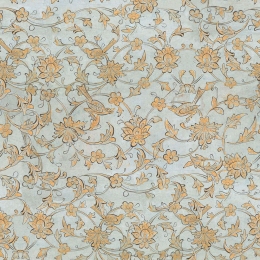 Ταπετσαρία Backyard Flowering Ether Blue WP30004 Light Blue-Mustard MindTheGap 52x1000cm