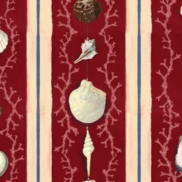 Ταπετσαρία Coquillage Wp20573 3*52X300Cm White-Red Mindthegap 52x300cm