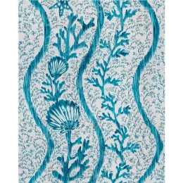 Ταπετσαρία Koralion Wp30045 52X1000Cm White-Turkuaz Mindthegap 52x1000cm