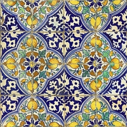 Ταπετσαρία Sardegna Tiles Wp20574 3*52X300Cm Blue-Yellow Mindthegap 52x300cm