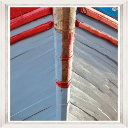 Κάδρο Boat Bow I Fa13351 70X100Cm White-Red Mindthegap Τετράγωνοι Ξύλο