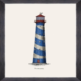 Κάδρο Lighthouse Drawings Iii Fa13372 50X70Cm White-Red-Blue Mindthegap Κάθετοι Ξύλο