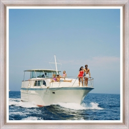 Κάδρο Summer Leisure Fa13400 70X70Cm White-Blue Mindthegap Τετράγωνοι Ξύλο