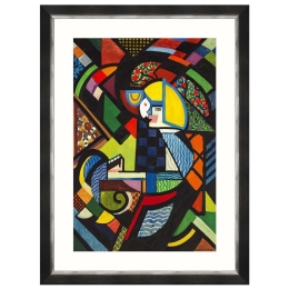 Κάδρο Daughter In A Rocker FA13415 65x90cm Multi MindTheGap Κάθετοι Ξύλο,Γυαλί