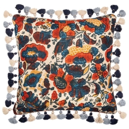 Μαξιλάρι Διακοσμητικό (Με Γέμιση) Remondini Floral LC40143 50x50cm Multi MindTheGap 50X50 50x50cm Ύφασμα