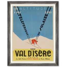 Κάδρο Val D'isère FA13475 50x70cm Multi MindTheGap Κάθετοι Ξύλο,Γυαλί