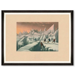 Κάδρο The Ascent Of MontBlanc I FA13477 80x60cm Multi MindTheGap Οριζόντιοι Ξύλο,Γυαλί