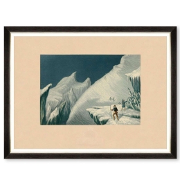 Κάδρο The Ascent Of MontBlanc III FA13479 80x60cm Multi MindTheGap Οριζόντιοι Ξύλο,Γυαλί