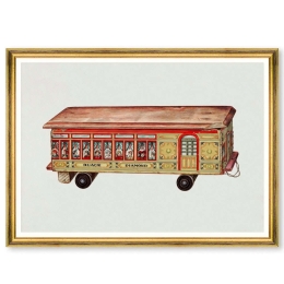 Κάδρο Toy Coach By Dorothy Brennan FA13481 70x50cm Multi MindTheGap Οριζόντιοι Ξύλο,Γυαλί
