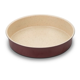 Ταψί Αντικολλητικό Στρογγυλό Terrestrial 10-103-053 Φ32cm Red-Beige Nava Ανοξείδωτο Ατσάλι