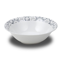 Σαλατιέρα Πορσελάνινη Maiolica Grey 10-099-106 Φ23Cm White Nava Small Πορσελάνη