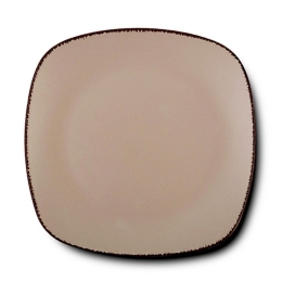 Πιάτο Κεραμικό Τετράγωνο Ρηχό Sugar 10-099-241 26Χ26cm Beige Nava Κεραμικό