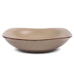 Πιάτο Κεραμικό Τετράγωνο Βαθύ Sugar 10-099-243 22,5Χ22,5cm Beige Nava Κεραμικό