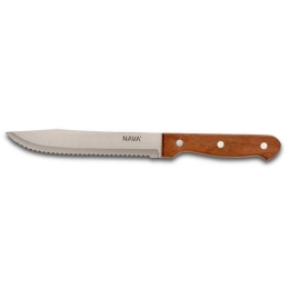 Μαχαίρι Κρέατος Aνοξείδωτο Butcher Terrestrial 10-058-054 Με Ξύλινη Λαβή Inox Nava Ανοξείδωτο Ατσάλι