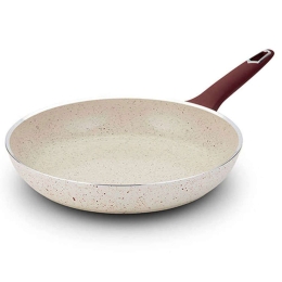 Τηγάνι Αντικολλητικό Terrestrial 10-044-012 30cm Bordo-Beige Nava 30cm Αλουμίνιο