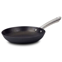 Τηγάνι Μαντεμένιο Αντικολλητικό Atlas 10-205-004 30cm Black-Inox Nava 30cm Μαντέμι