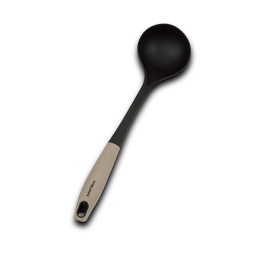 Κουτάλα Σούπας Misty 10-111-010 35cm Beige-Black Nava Nylon