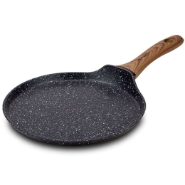 Κρεπιέρα Αντικολλητική Nature 10-144-112 24cm Black-Brown Nava 24cm Αλουμίνιο
