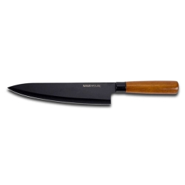 Μαχαίρι Chef Nature 10-054-020 31cm Black-Brown Nava Ανοξείδωτο Ατσάλι