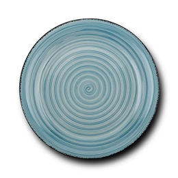 Πιάτο Ρηχό Lines 10-099-221 Φ27cm Blue Nava Κεραμικό