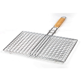 Σχάρα Ψησίματος Διπλή BBQ Guru 10-238-016 35x25cm Silver Nava Μέταλλο