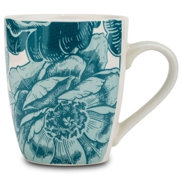 Κούπα Aurora 10-099-336 350ml White-Blue Nava Πορσελάνη