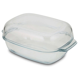 Πυρίμαχο Σκεύος Με Καπάκι Arizona 10-143-108 14,3x22,6x34,5cm 5,7lt Clear Nava Γυαλί