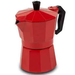 Καφετιέρα Espresso Taurus 10-174-002 14,5x9x15cm 150ml Red-Black Nava Αλουμίνιο