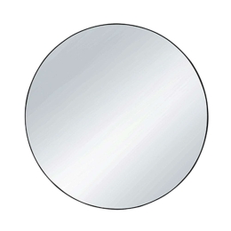 Καθρέπτης Τοίχου Στρογγυλός Esra 1330102 Φ50cm Black Mirrors & More Μέταλλο,Γυαλί